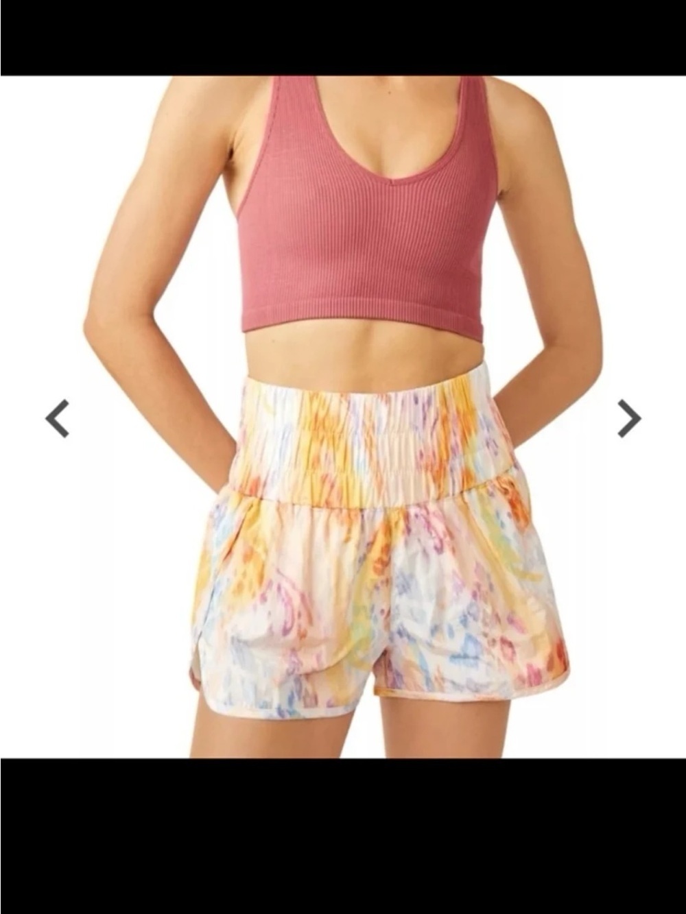 Free People FP Movement The Way Home Shorts Cosmic Combo size Medium